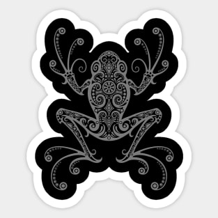 Intricate Dark Tree Frog Sticker